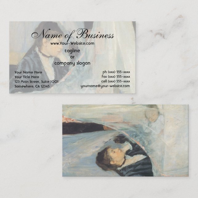 Tarjeta De Visita La Cuna de Berthe Morisot (Anverso / Reverso)