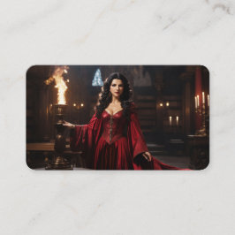Tarjeta De Visita La Dama del Marcador de Magia