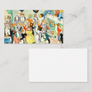 Tarjeta De Visita La danza de Louis Wain