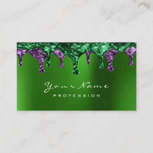 Tarjeta De Visita La depilación de cera clava violeta esmeralda