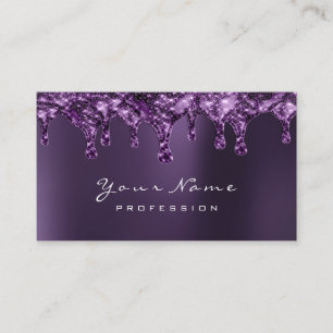 Tarjeta De Visita La depilación de cera clava violeta púrpura de u