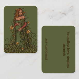 Tarjeta De Visita La diosa madre de la Tierra Druid