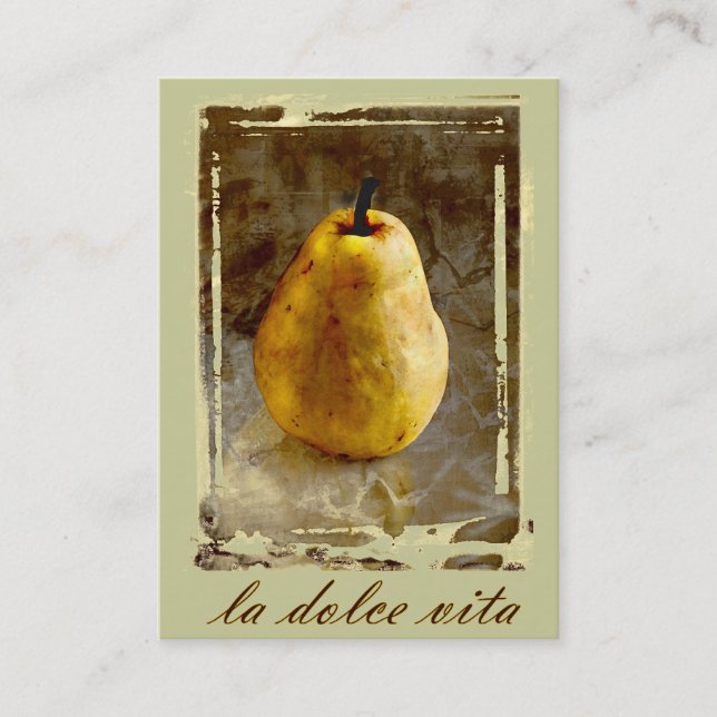 Tarjeta De Visita La dolce vita Pear (Anverso)