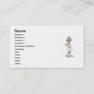 Tarjeta De Visita La enfermera divertida sea Niza a mí las camiseta