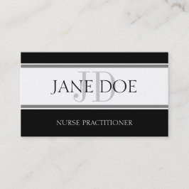 Tarjeta De Visita La enfermería raya blanco