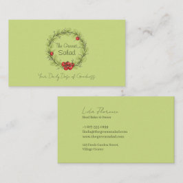 Tarjeta De Visita La ensalada de los Verdes