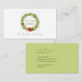 Tarjeta De Visita La ensalada de los Verdes
