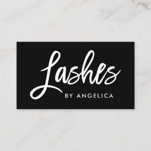 Tarjeta De Visita La escritura moderna del cepillo azota al artista