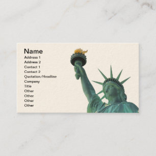 Tarjeta De Visita La estatua de la libertad