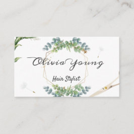 Tarjeta De Visita La exuberante vegetación floral de Dandelion