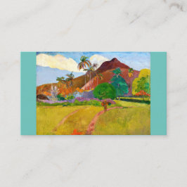 Tarjeta De Visita La famosa pintura del paisaje tahitiano de Paul Ga