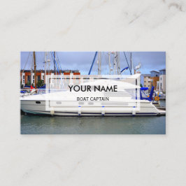 Tarjeta De Visita La foto elegante cubrió al capitán del barco del |