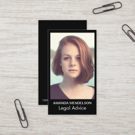 Tarjeta De Visita La foto o el logotipo corrige colores