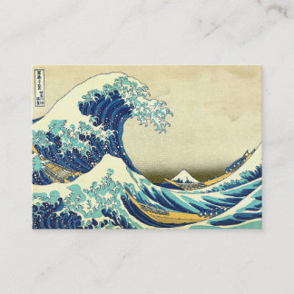 Tarjeta De Visita La gran onda de Kanagawa