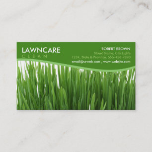 Tarjeta De Visita La hierba del jardinero que ajardina limpia la