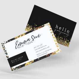 Tarjeta De Visita La impresión de leopardo de Chetah Hola magnífico 