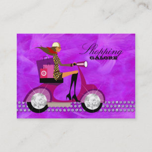 Tarjeta De Visita La joyería personal del comprador de la moda