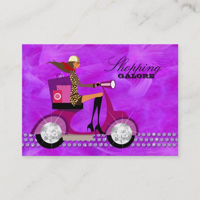 Tarjeta De Visita La joyería personal del comprador de la moda (Anverso)