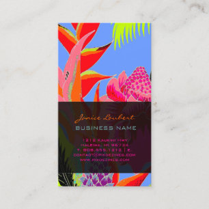 Tarjeta De Visita La jungla hawaiana PixDezines 3 - Antecedentes del