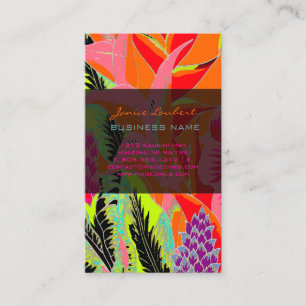 Tarjeta De Visita La jungla hawaiana PixDezines 3 - Antecedentes per