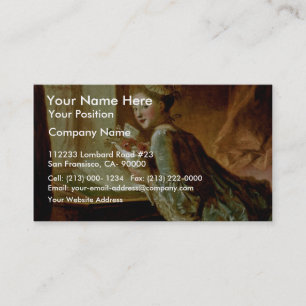 Tarjeta De Visita La letra de amor, por Fragonard, Jean Honoré