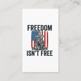 Tarjeta De Visita La Libertad No Es Gratuita Memorial Patriótico Del