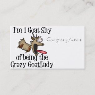 Tarjeta De Visita La loca dama de cabra GetYerGoat