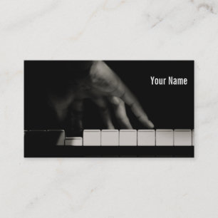 Tarjeta De Visita La mano del pianista