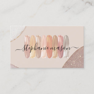 Tarjeta De Visita La maquillaje de un artista matiza a un Purpurinos