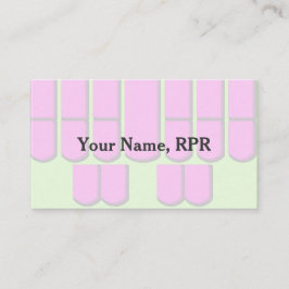 Tarjeta De Visita La máquina rosada de la información de la corte