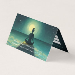 Tarjeta De Visita La meditación del yoga en la lista de precios de R