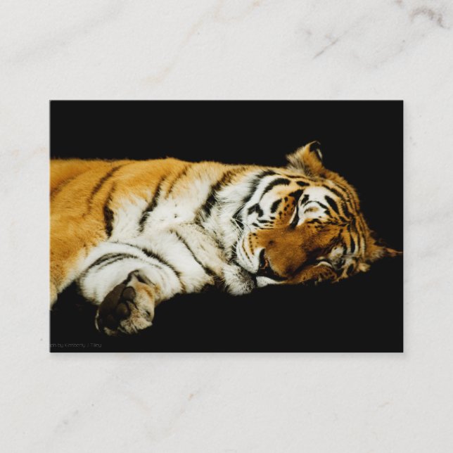 Tarjeta De Visita La mini impresión de Amur durmiente (Anverso)