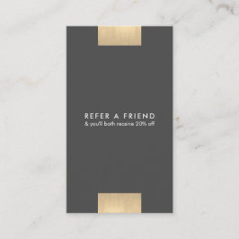 Tarjeta De Visita La moda moderna elegante del oro de KraftPrint