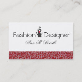 Tarjeta De Visita La moda prosperó al consultor de moda elegante