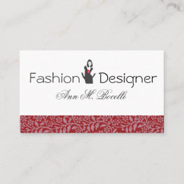 Tarjeta De Visita La moda prosperó al consultor de moda elegante