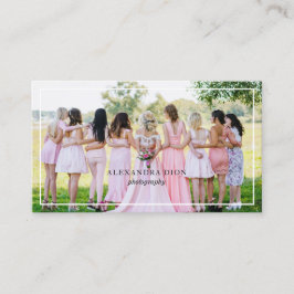 Tarjeta De Visita La moderna y elegante fotografía mínima y sencilla