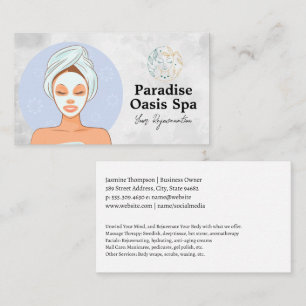 Tarjeta De Visita La mujer se vuelve facil   Restauración de belleza