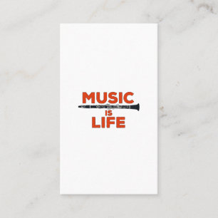 Tarjeta De Visita La música es la vida