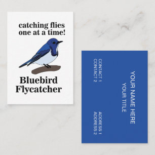Tarjeta De Visita La naturaleza de Bluebird