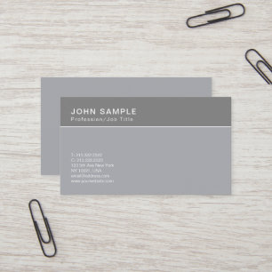 Tarjeta De Visita La obra clásica profesional del diseño simple
