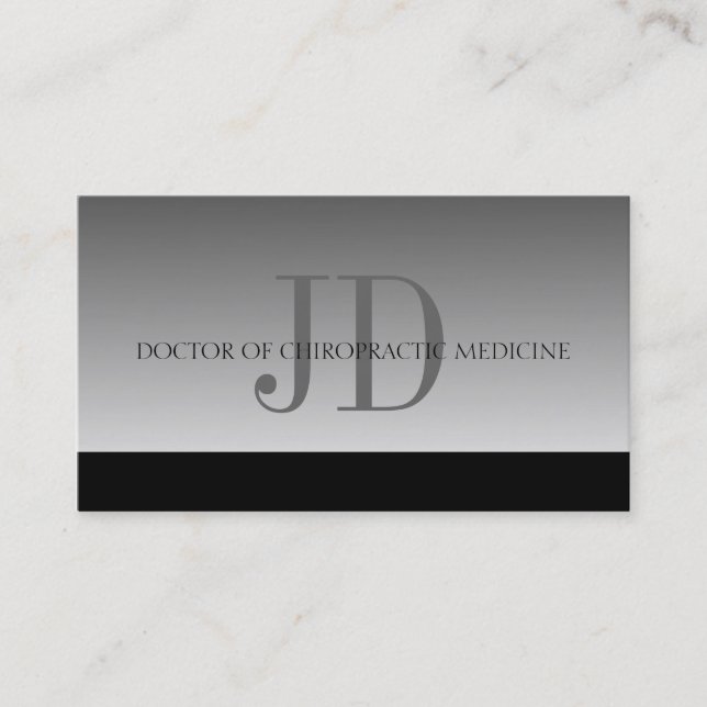 Tarjeta De Visita La oficina de la medicina de la quiropráctica del (Anverso)