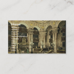 Tarjeta De Visita La Ópera, la inauguración de la ópera, Pa