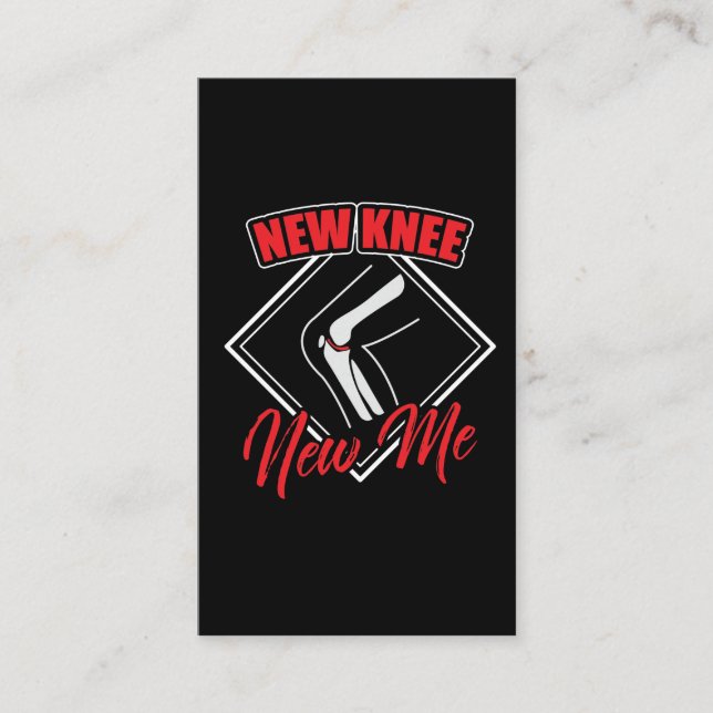 Tarjeta De Visita La operación de la rodilla de recuperación de ciru (Anverso)