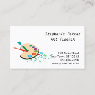 Tarjeta De Visita La paleta del artista