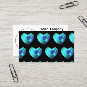 Tarjeta De Visita La paloma azul del corazón del cielo