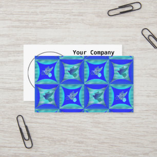 Tarjeta De Visita La paloma azul en el agujero en la puerta del gran