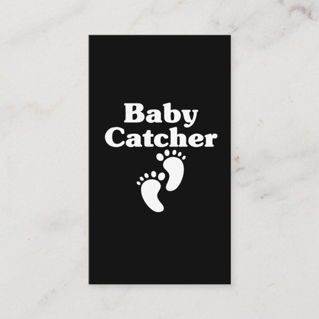 Tarjeta De Visita La partera de Baby Catcher Cute Doula (Anverso)