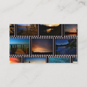 Tarjeta De Visita La película colorida pela al productor de película
