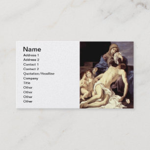 Tarjeta De Visita La Pieta - Lamentación de Cristo - Baciccio