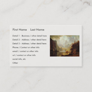Tarjeta De Visita La pintura de Albert Bierstadt, en las montañas de